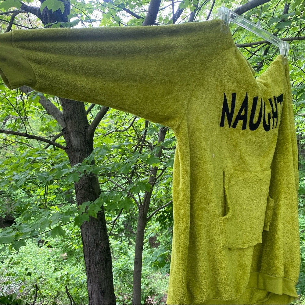 Green Hoodie with Black Lettering